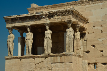 parthenon in Athens greece ancient monuments caryatids
