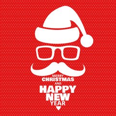 Vector illustration on a Christmas theme. For a poster or banner and greeting card.
