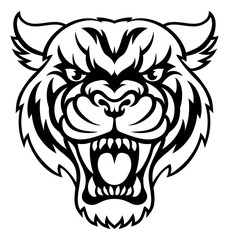Angry Tiger Sports Mascot