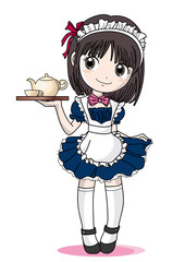 メイドカフェ・女の子全身