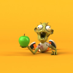 Fun zombie - 3D Illustration