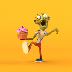 Fun zombie - 3D Illustration