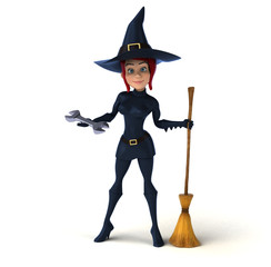 Sexy witch - 3D Illustration