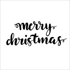 Merry Christmas vector text