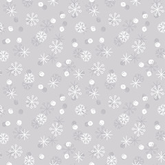 Vector Seamless of Snowflakes