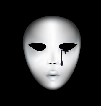 crying mask and darkness