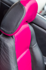  siège cuir rose 