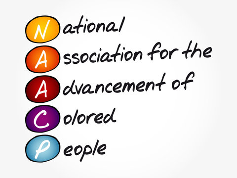 NAACP - National Association For The Advancement Of Colored People Acronym, Concept Background