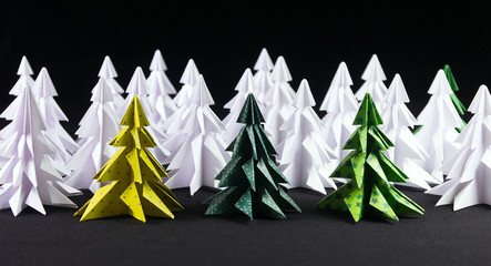 Origami christmas tree
