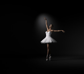 Young and beautiful ballerina