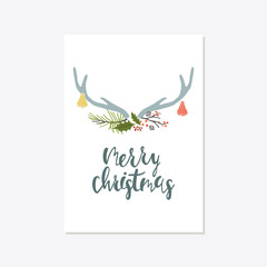 Greeting Card with christmas toys