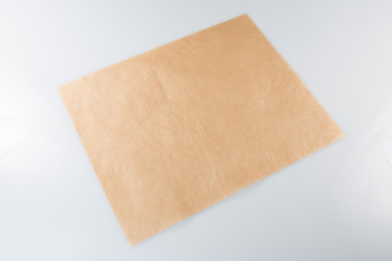 Brown kraft paper packaging to receive french fries or bakery