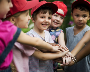 Group of student are in a field trip