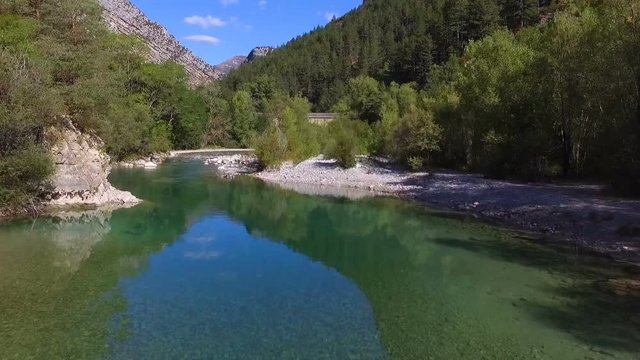 Verdon river and bridge