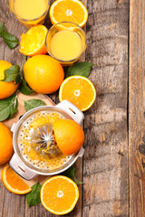 orange and juice