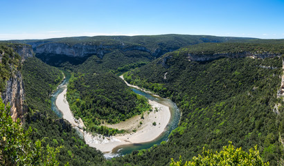 View of Ardeche Gorges