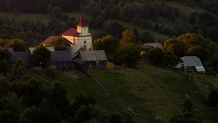 Obraz premium Church at sunrise