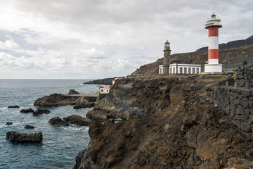 Fototapeta na wymiar Leuchtturm Faro de Fuencaliente