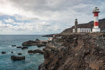 Fototapeta na wymiar Leuchtturm Faro de Fuencaliente