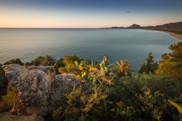 Sardinia offers very beautiful landscapes. Sandy beachses and lovely seascapes.