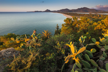 Sardinia offers very beautiful landscapes. Sandy beachses and lovely seascapes.