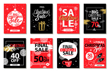 Final Big Christmas Sale Vector Illustration