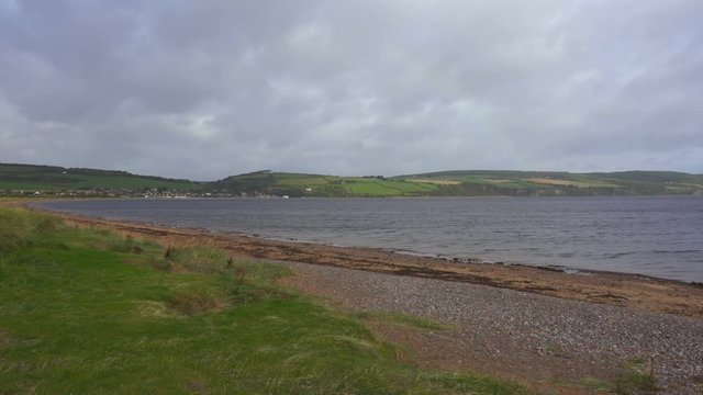 Shore of Chanonry Point in Scotland, near Inverness