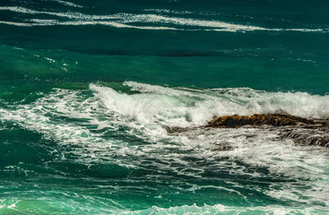 Waves on the Pacific coast.