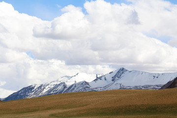 Himalaya mountains sky