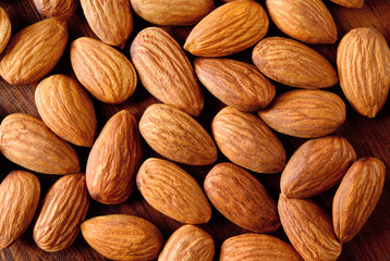 Almond. Almonds macro. Almond background. Almond nuts.
