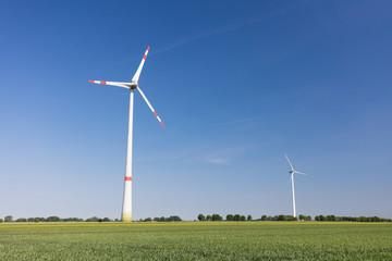 Fototapeta premium Windkraftanlage in Deutschland