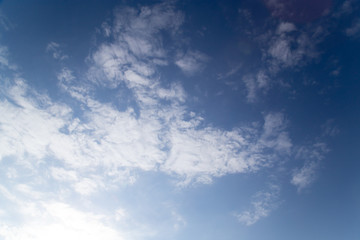 beautiful background of clouds against blue sky