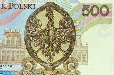 Polish 500 zloties bank note
