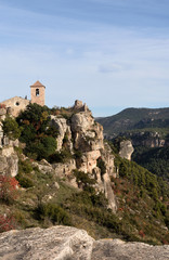 Fototapeta premium Church of the Village of Siurana, El Priorat, Tarragona province, Catalonia, Spain