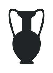 Ancient Greek Vase Isolated Illustration on White