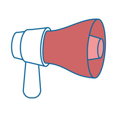 megaphone sound isolated icon vector illustration design