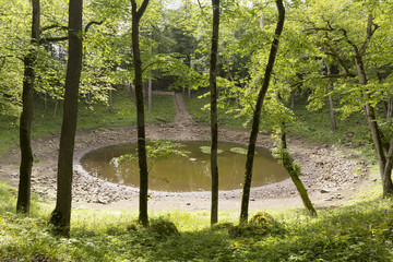 Kaali crater in the island of Saaremaa, Estonia. The impact was caused by a meteorite over 3,500 years ago © Fredy Thürig