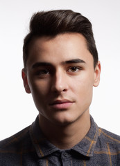 Obraz premium Portrait of a Teenage Boy in Shirt.