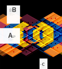 Triangles and geometric shapes abstract background