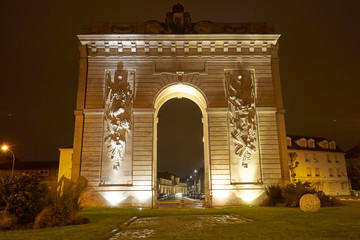 Porte Sainte Croix At Ngiht - Ch&acirc;lons en Champagne - Marne - France