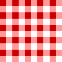 Seamless pattern of red and white cells. Stylish wallpaper of red and white cells. For design, textiles, packaging and printing. Vector.