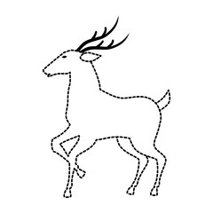 reindeer animal isolated icon vector illustration design