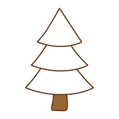 christmas tree isolated icon vector illustration design