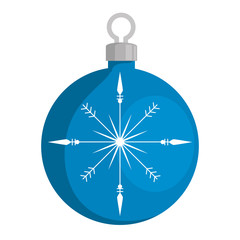 Fototapeta premium christmas ball hanging icon vector illustration design