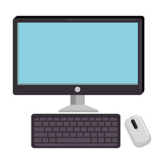 Fototapeta premium desktop computer isolated icon vector illustration design