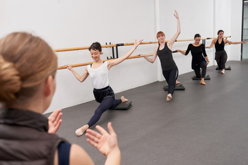 Fototapeta na wymiar Ballet beginners