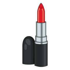 Obraz premium Women lipstick make up icon vector illustration graphic design