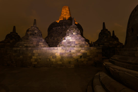 Borobudur Buddist Temple - island Java Indonesia