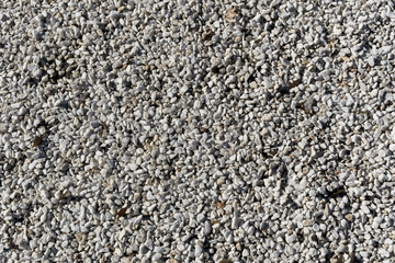 Suelo de piedras blancas