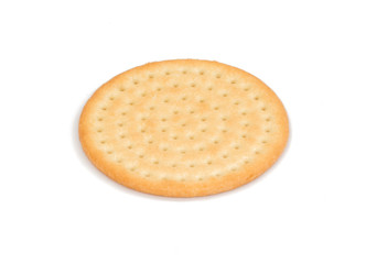 Single Round Generic biscuit isolated on white background
